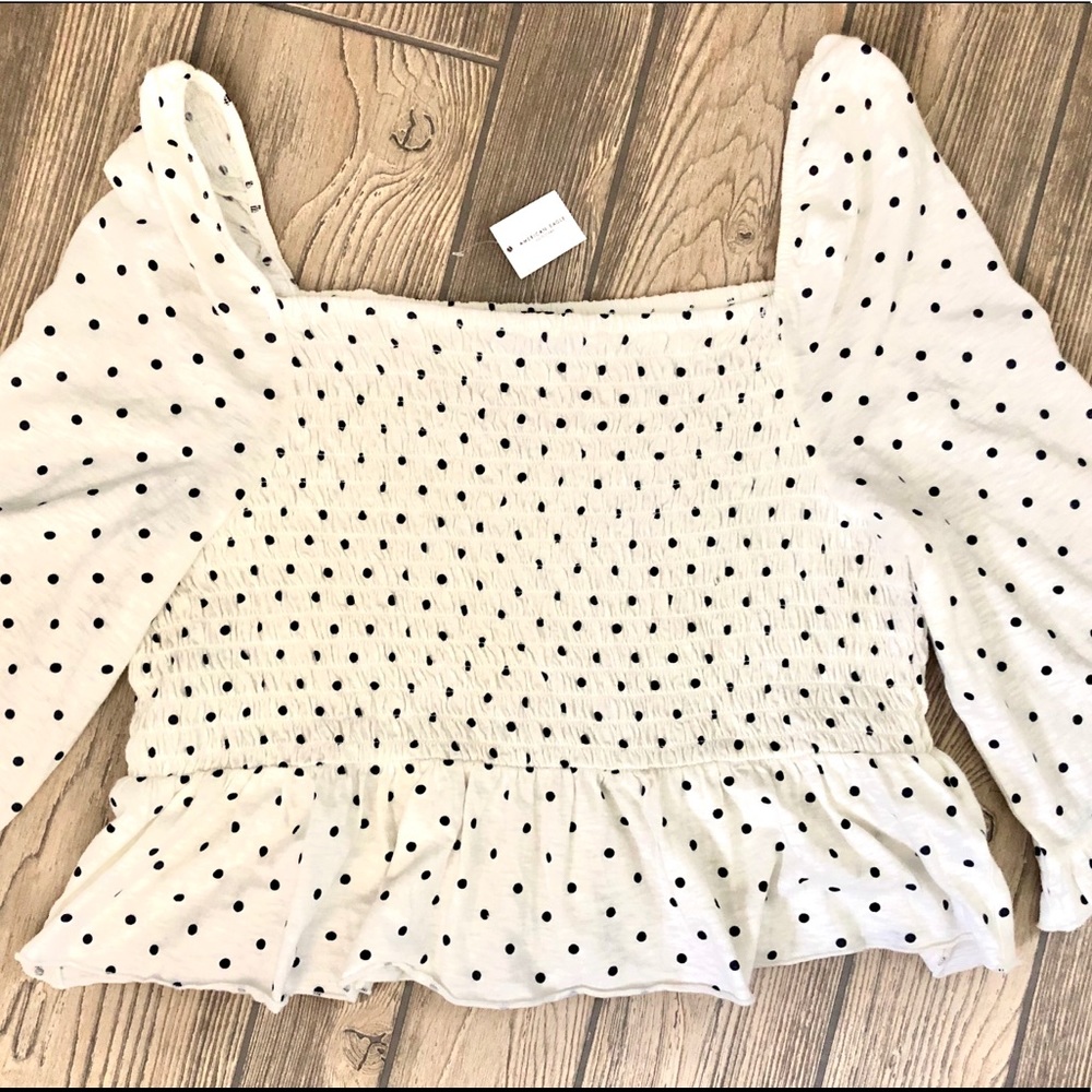 American Eagle Polka Dot Crop Top